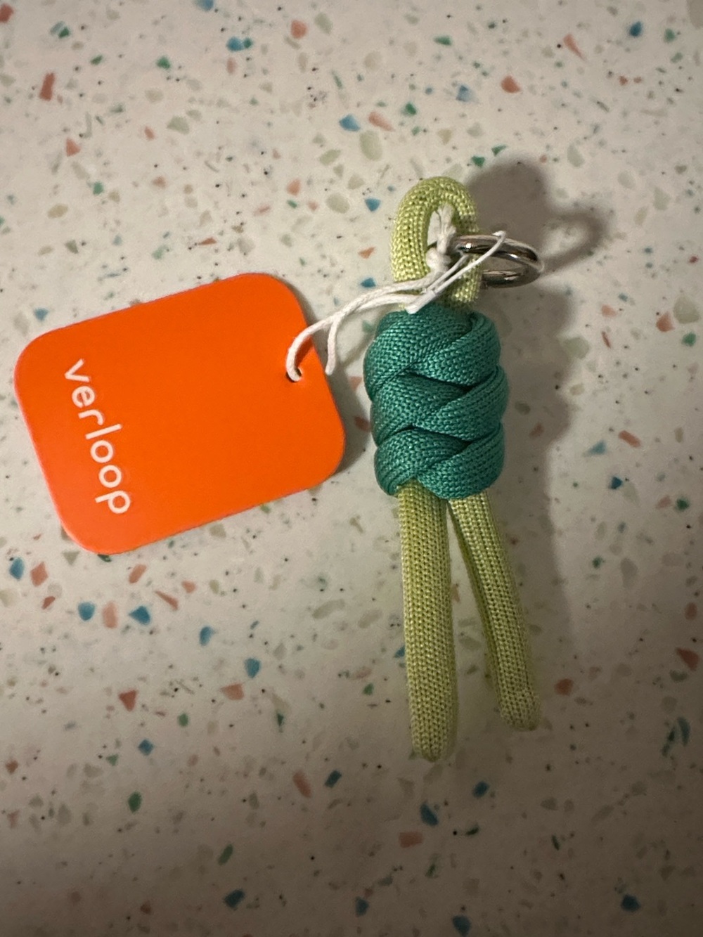 Verloop Colorblock Knot Keychain